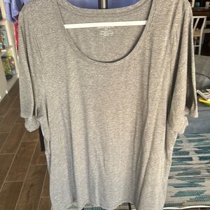 Lane Bryant Gray Perfect Sleeve Tee 18/20
